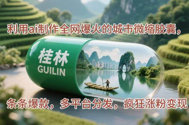 (14704期)利用ai制作全网爆火的城市微缩胶囊,条条爆款,多平台分发,疯狂涨粉变现-91创业网
